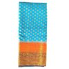 blue georgette saree with 3d border