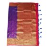 violet color banaras jaal design - Image 2