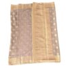 grey color  self georgette saree - Image 3