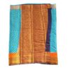 blue georgette saree with 3d border - Image 2